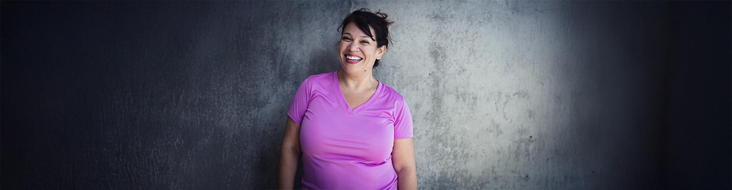 Femme souriante