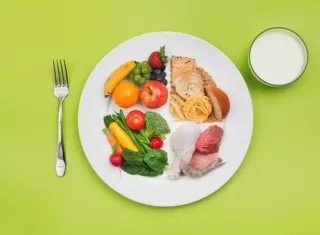 Une portion sur la table